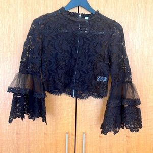 Lovesong Black Cropped Top